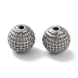 Non-Tarnish 304 Stainless Steel Beads, Round, Stainless Steel Color, 7.5mm, Hole: 1.4mm(STAS-M057-02P)