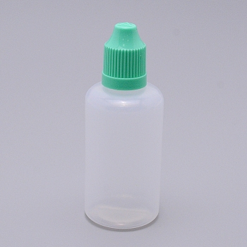Plastic Bottle, Liqiud Bottle, Column, Aquamarine, 93mm, Bottle: 77.5x34mm, Capacity: 50ml
