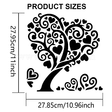 Mayjoydiy 米国 1PC ペット中空描画絵画ステンシル(DIY-MA0003-07B)-2