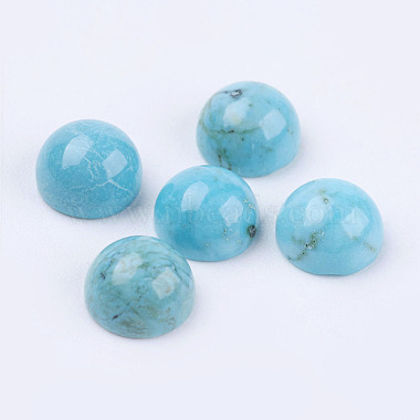 6mm SkyBlue Half Round Natural Turquoise Cabochons