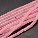 Natural Rose Quartz Column Beads Strands(G-F247-08)-1