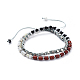 2 Loops Adjustable Nylon Thread Warp Braided Beads Bracelets(BJEW-JB04411)-1