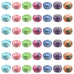 70Pcs 7 Colors Dyed Synthetic Riverstone Beads, Rondelle, Mixed Color, 10x6mm, Hole: 1.2mm, 10pcs/color(G-YW0002-99)
