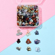 105G 9 Style Natural Gemstone Beads, Chip, 2.5x3x2mm, Hole: 0.7~1mm, 105g/box(G-FS0002-26)