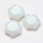 Opalite Pendants, Hexagon, 28~29x25x9~10mm, Hole: 1.5mm(G-P264-10)