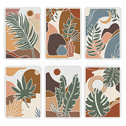 Plastic Reusable Drawing Painting Stencils Templates Sets, for Painting on Fabric Canvas Tiles Floor Furniture Wood, Plants Pattern, 29.7x21cm, 9pcs/set(DIY-WH0172-801)