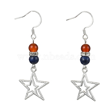 Star Lapis Lazuli Earrings