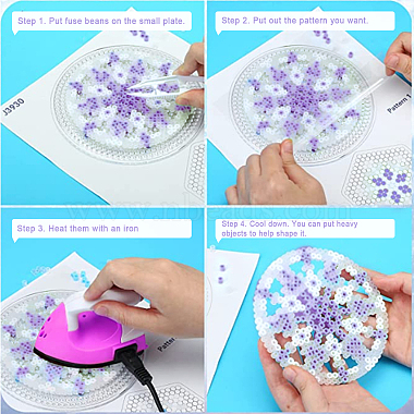 chgcraft 300g 4 couleurs pe diy melty perles fusible perles recharges(DIY-CA0005-07)-6