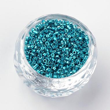 Plated Glass Bugle Beads(SEED-R043-07)-2