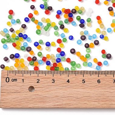 Frosted Colours Glass Seed Beads(SEED-A030-02D)-3