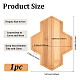 Bamboo Saucer for Succulent Planter Pots(AJEW-WH20076)-2