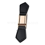 PU Leather Buckles, Tab Closures, Cloak Clasp Fasteners, with Alloy Findings, Golden, 143x28x3~7.5mm(FIND-WH0129-62G)