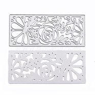 Carbon Steel Cutting Dies Stencils, for DIY Scrapbooking/Photo Album, Decorative Embossing DIY Paper Card, Flower Pattern, 88x38mm(DIY-WH0170-183)