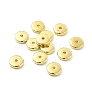 CCB Plastic Spacer Beads, Disc, Golden, 10x3mm, Hole: 1.8mm(CCB-G017-09G)