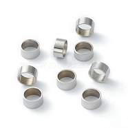 201 Stainless Steel Spacer Beads, Tube, Stainless Steel Color, 6x3mm, Hole: 5mm(STAS-B006-18P)