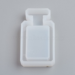 Shaker Mold, Silicone Quicksand Molds, Resin Casting Molds, For UV Resin, Epoxy Resin Jewelry Making, Perfume Bottle, White, 69x39x13mm(X-DIY-G017-H02)