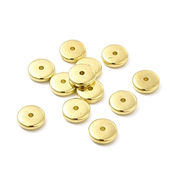 CCB Plastic Spacer Beads, Disc, Golden, 10x3mm, Hole: 1.8mm