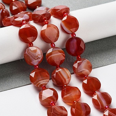 Natural Red Agate Beads Strands(G-NH0004-029)-2