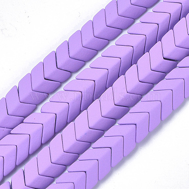 8mm Violet Mark Non-magnetic Hematite Beads
