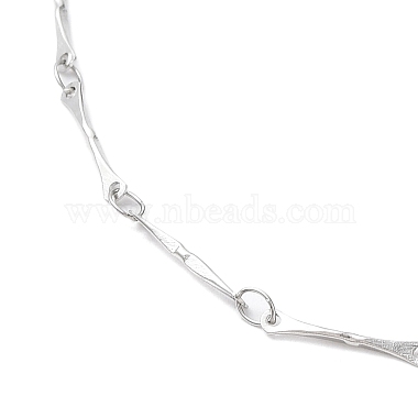 304 Stainless Steel Bar Link Chain Necklaces(NJEW-K249-12P)-2