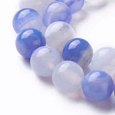 Chapelets de perles d'agate naturelle(G-P434-09A-B)-3