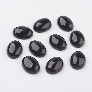 30mm Oval Obsidian Cabochons