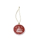 Christmas Theme Acrylic Pendant Decoration(HJEW-G021-01B)-1