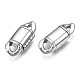 304 Stainless Steel Fold Over Clasps(STAS-S080-01A-P)-1