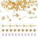 50Pcs Brass Earring Settings(KK-TA0008-38C)-1