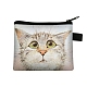 Cute Cat Polyester Zipper Wallets(ANIM-PW0002-28Q)-1