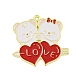 Valentine's Day Alloy Enamel Pendants(ENAM-Z015-03G-06)-1