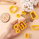 FASHEWELRY 18Pcs 18 Style Plastic Clay Cutters(DIY-FW0001-21)-6