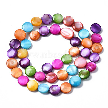 Natural Freshwater Shell Beads Strands(SHEL-S278-019A)-2