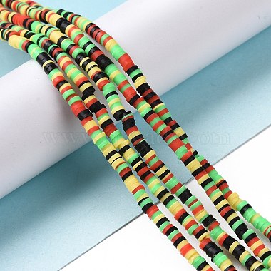 Handmade Polymer Clay Beads Strands(CLAY-R089-3mm-002)-2