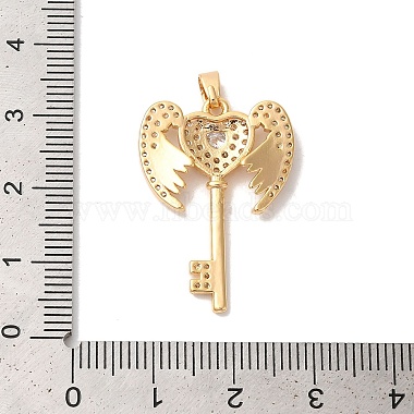 pendentifs en laiton zircon cubique transparent(KK-M294-15G)-3