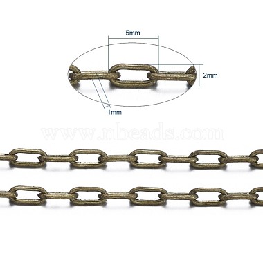Brass Cable Chains(CHC028Y-AB)-6