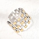 304 Stainless Steel Cuff Open Rings(SA-CBAB767-21GP)-1