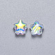 Transparent Spray Painted Glass Beads(GLAA-R211-04-G05)-2