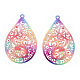 Spray Painted 430 Stainless Steel Filigree Big Pendants(STAS-TAC0004-052H)-3