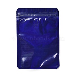 Plastic Packaging Yinyang Zip Lock Bags, Top Self Seal Pouches, Rectangle, Dark Blue, 15x10.4x0.02cm, Unilateral Thickness: 2.5 Mil(0.065mm)(OPP-F002-01D-01)