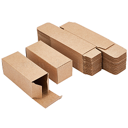 Paper Cardboard Boxes, Essential Oil Packing Box, Gift Box, Rectangle, Sandy Brown, 9.1x3.7x3.6cm, Unfold: 18.6x7.2x0.1cm(CBOX-WH0003-17A-01)