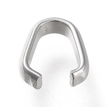304 Stainless Steel Quick Link Connectors, Linking Rings, Oval, Stainless Steel Color, 7x6.5x2mm