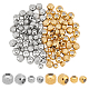 unicraftale 120pcs 4 styles 201 perles en acier inoxydable(STAS-UN0043-33)-1