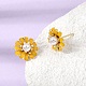 Brass Enamel Stud Earrings(KK-CBA8324-27G-02)-2