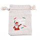 Рождественские мешочки для хранения хлопчатобумажной ткани(ABAG-M004-02I)-1