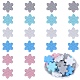 20Pcs 5 Colors Snowflake Food Grade Eco-Friendly Silicone Beads(SIL-SZ0001-21)-1