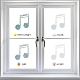 Waterproof PVC Colored Laser Stained Window Film Adhesive Stickers(DIY-WH0256-084)-4