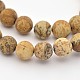 Chapelets de perles en jaspe avec images naturelles(X-G-D659-8mm)-1