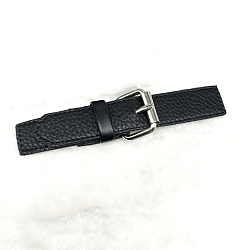 PU Leather Buckles, Tab Closures, Cloak Clasp Fasteners, with Alloy Roller Buckle, Black, 116~145mm(FIND-WH0111-284)