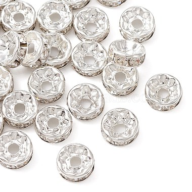 Abalorios de latón Diamante de imitación espaciador(RB-YW0001-04D-01S)-2